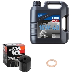 Wartungsset Ölwechsel, LIQUI MOLY Motorbike Öl 4Takt mineralisch