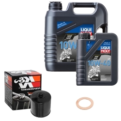 Wartungsset Ölwechsel, LIQUI MOLY Motorbike Öl 4Takt mineralisch
