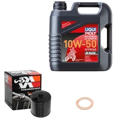 Wartungsset Ölwechsel, LIQUI MOLY Motorbike Öl 4Takt vollsytnth.