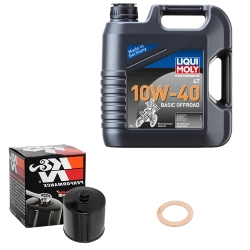 Wartungsset Ölwechsel, LIQUI MOLY Motorbike Öl 4Takt mineralisch