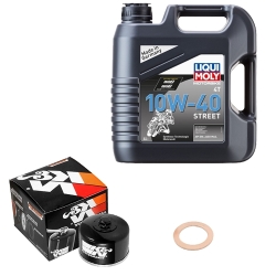 Wartungsset Ölwechsel, LIQUI MOLY Motorbike Öl 4Takt teilsytnth.