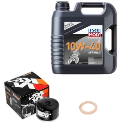 Wartungsset Ölwechsel, LIQUI MOLY Motorbike Öl 4Takt teilsytnth.
