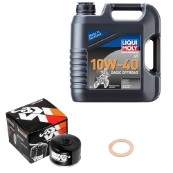 Wartungsset Ölwechsel, LIQUI MOLY Motorbike Öl 4Takt mineralisch