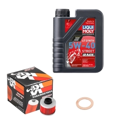 Wartungsset Ölwechsel, LIQUI MOLY Motorbike Öl 4Takt vollsytnth.