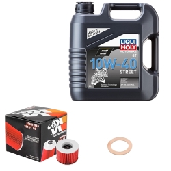 Wartungsset Ölwechsel, LIQUI MOLY Motorbike Öl 4Takt teilsytnth.