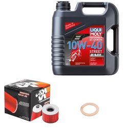 Wartungsset Ölwechsel, LIQUI MOLY Motorbike Öl 4Takt vollsytnth.