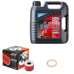 Wartungsset Ölwechsel, LIQUI MOLY Motorbike Öl 4Takt vollsytnth.