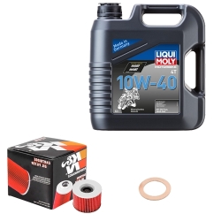 Wartungsset Ölwechsel, LIQUI MOLY Motorbike Öl 4Takt mineralisch