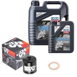Wartungsset Ölwechsel, LIQUI MOLY Motorbike Öl 4Takt teilsytnth.