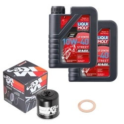 Wartungsset Ölwechsel, LIQUI MOLY Motorbike Öl 4Takt vollsytnth.