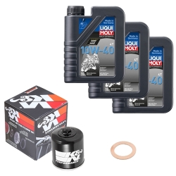Wartungsset Ölwechsel, LIQUI MOLY Motorbike Öl 4Takt mineralisch