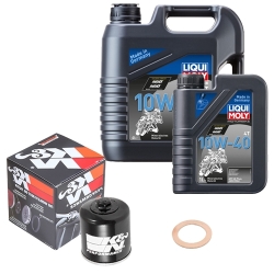 Wartungsset Ölwechsel, LIQUI MOLY Motorbike Öl 4Takt mineralisch