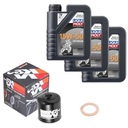Wartungsset Ölwechsel, LIQUI MOLY Motorbike Öl 4Takt teilsytnth.