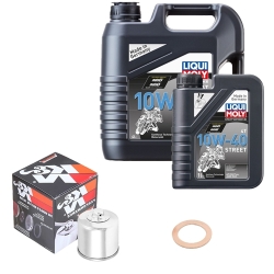 Wartungsset Ölwechsel, LIQUI MOLY Motorbike Öl 4Takt teilsytnth.