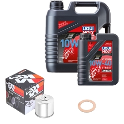 Wartungsset Ölwechsel, LIQUI MOLY Motorbike Öl 4Takt vollsytnth.