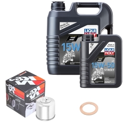 Wartungsset Ölwechsel, LIQUI MOLY Motorbike Öl 4Takt teilsytnth.