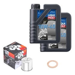 Wartungsset Ölwechsel, LIQUI MOLY Motorbike Öl 4Takt mineralisch