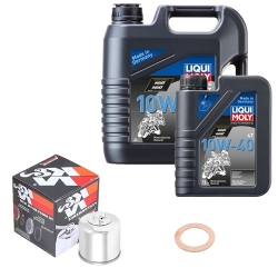 Wartungsset Ölwechsel, LIQUI MOLY Motorbike Öl 4Takt mineralisch