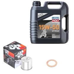 Wartungsset Ölwechsel, LIQUI MOLY Motorbike Öl 4Takt teilsytnth.