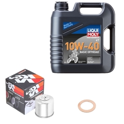Wartungsset Ölwechsel, LIQUI MOLY Motorbike Öl 4Takt mineralisch