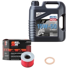 Wartungsset Ölwechsel, LIQUI MOLY Motorbike Öl 4Takt teilsytnth.