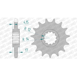 Ritzel silent (gummiert)