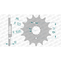 Ritzel silent (gummiert)