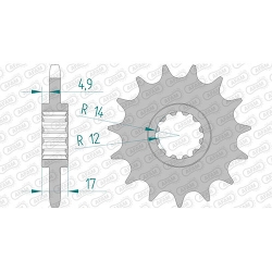 Ritzel silent (gummiert)