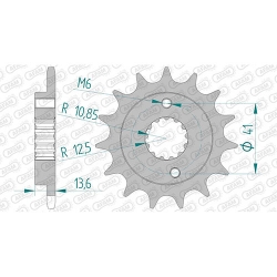 Ritzel silent (gummiert)