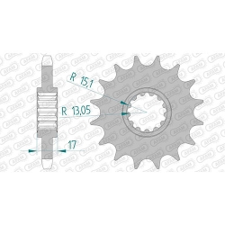 Ritzel silent (gummiert)