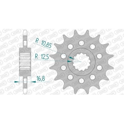 Ritzel silent (gummiert)