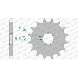 Ritzel silent (gummiert)