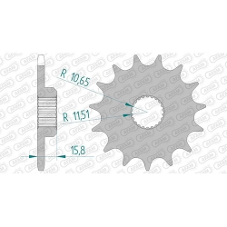 Ritzel silent (gummiert)