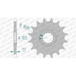 Ritzel silent (gummiert)