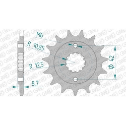 Ritzel silent (gummiert)