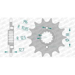 Ritzel silent (gummiert)