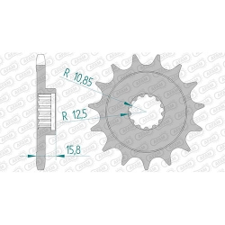 Ritzel silent (gummiert)