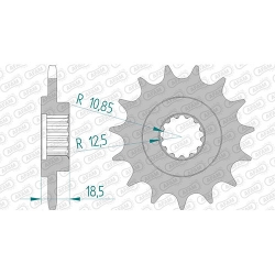 Ritzel silent (gummiert)