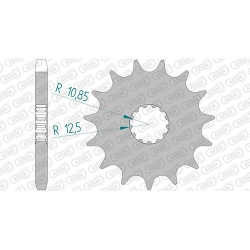 Ritzel silent (gummiert)