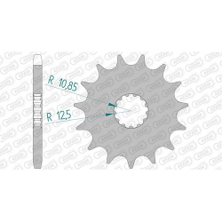 Ritzel silent (gummiert)
