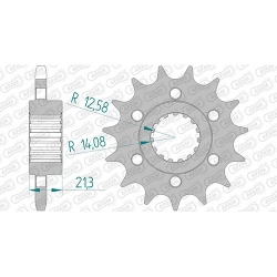 Ritzel silent (gummiert)