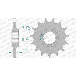 Ritzel silent (gummiert)