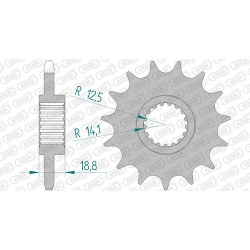 Ritzel silent (gummiert)