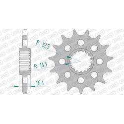 Ritzel silent (gummiert)