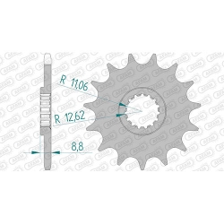 Ritzel silent (gummiert)