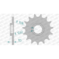 Ritzel silent (gummiert)