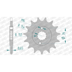 Ritzel silent (gummiert)
