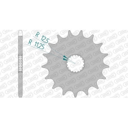 Ritzel silent (gummiert)