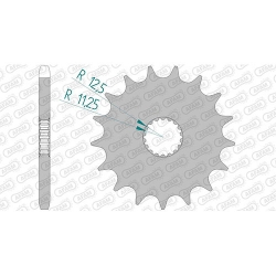 Ritzel silent (gummiert)