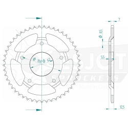 Kettenrad C50-Stahl